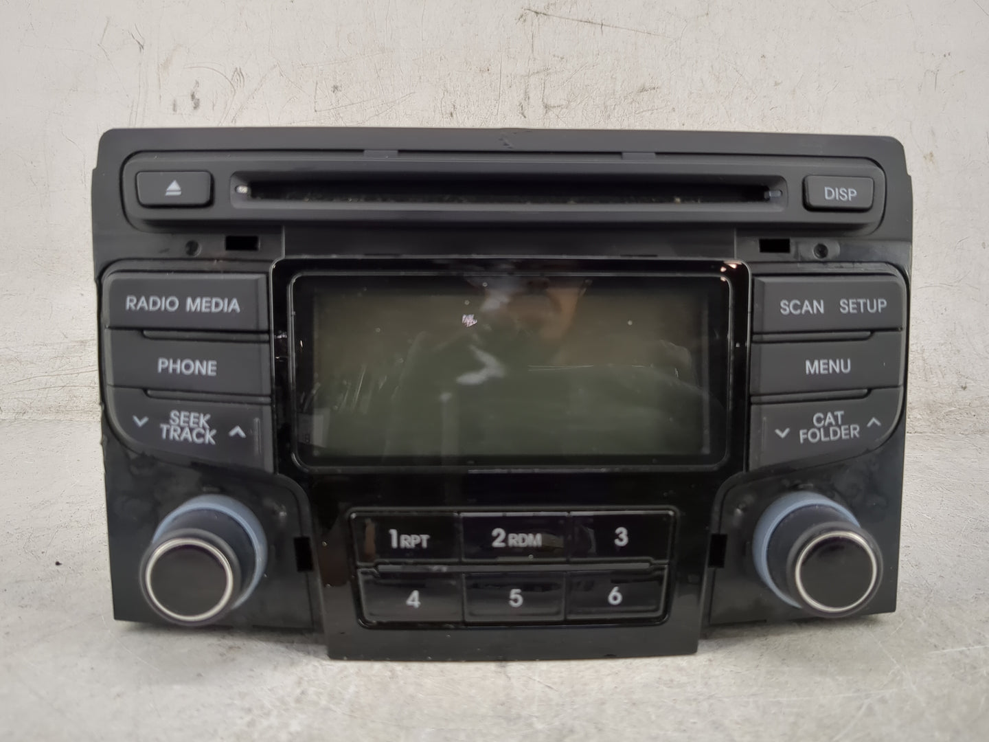 2012-2015 Hyundai Sonata Radio AM FM Cd Player Receiver Replacement P/N:96180-3Q700 Fits Fits 2012 2013 2014 2015 OEM Used A