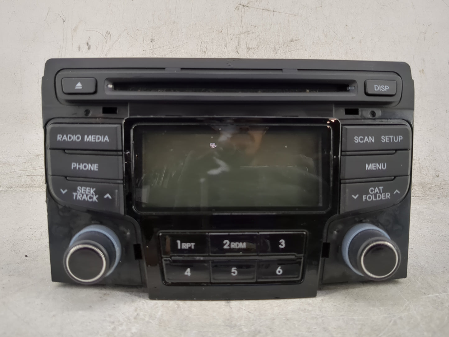 2012-2015 Hyundai Sonata Radio AM FM Cd Player Receiver Replacement P/N:96180-3Q700 Fits Fits 2012 2013 2014 2015 OEM Used A