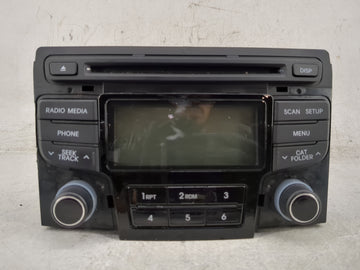 2012-2015 Hyundai Sonata Radio AM FM Cd Player Receiver Replacement P/N:96180-3Q700 Fits Fits 2012 2013 2014 2015 OEM Used A