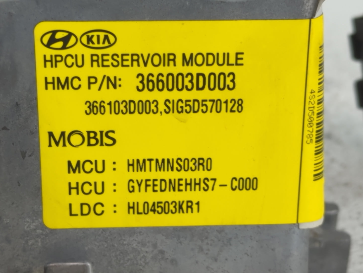 2011-2015 Hyundai Sonata Hybrid DC Synergy Drive Power Inverter P/N:366003D003 Fits Fits 2011 2012 2013 2014 2015 OEM Used A