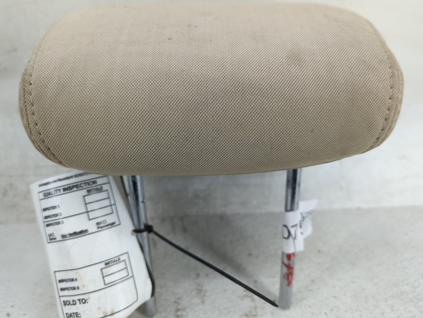 2013-2015 Hyundai Sonata Headrest Head Rest Front Driver Seat Beige - Oemusedautoparts1.com