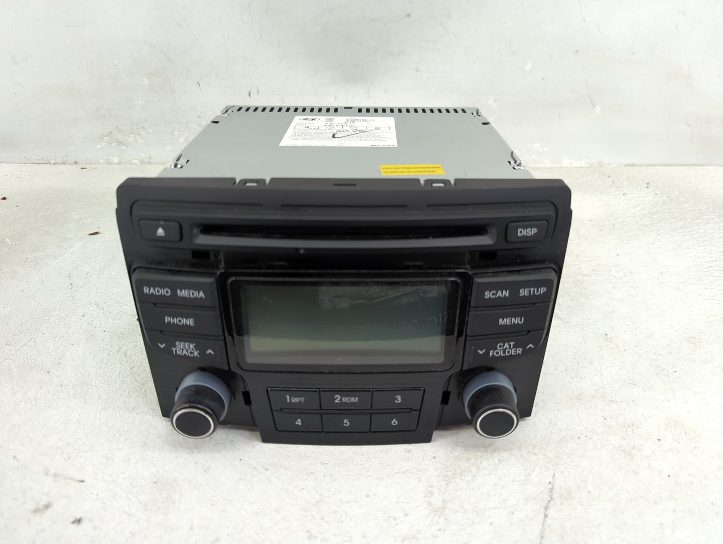 2013 Hyundai Sonata Radio AM FM Cd Player Receiver Replacement P/N:96180-3Q700 961803Q700 Fits OEM Used Auto Parts - Oemused