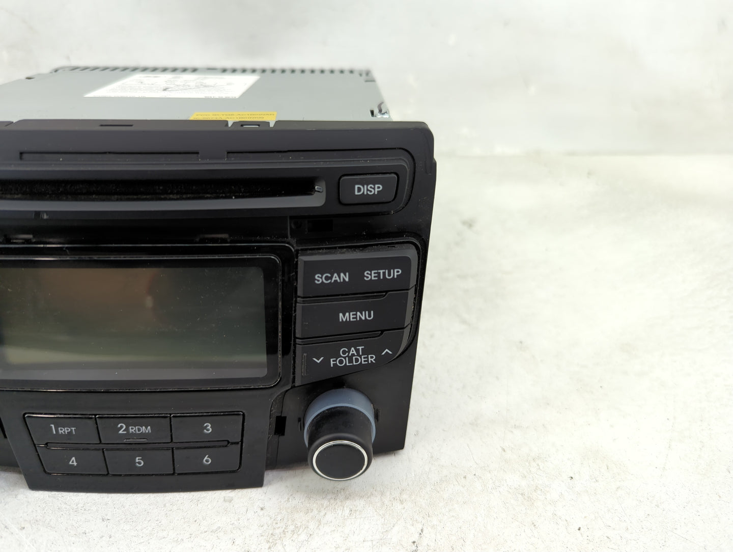 2013 Hyundai Sonata Radio AM FM Cd Player Receiver Replacement P/N:96180-3Q700 961803Q700 Fits OEM Used Auto Parts - Oemused