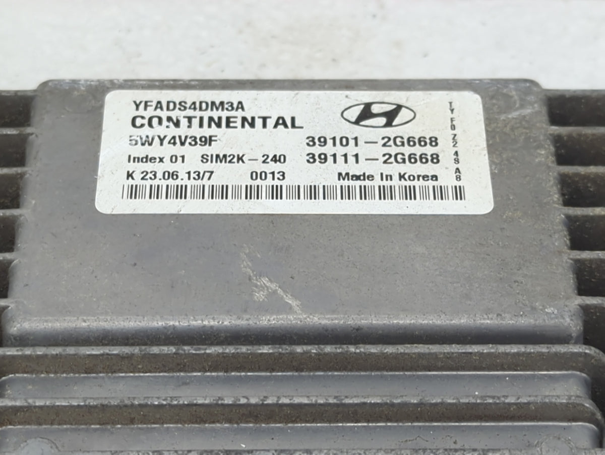 2011-2014 Hyundai Sonata PCM Engine Control Computer ECU ECM PCU OEM P/N:39111-2G668 39101-2G668 Fits 2011 2012 2013 2014 OE