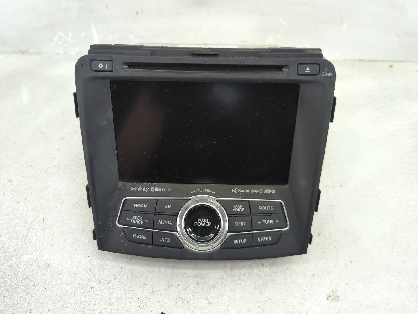 2013 Hyundai Sonata Radio AM FM Cd Player Receiver Replacement P/N:965603Q705 96560-3Q705, AV245INAN Fits OEM Used Auto Part