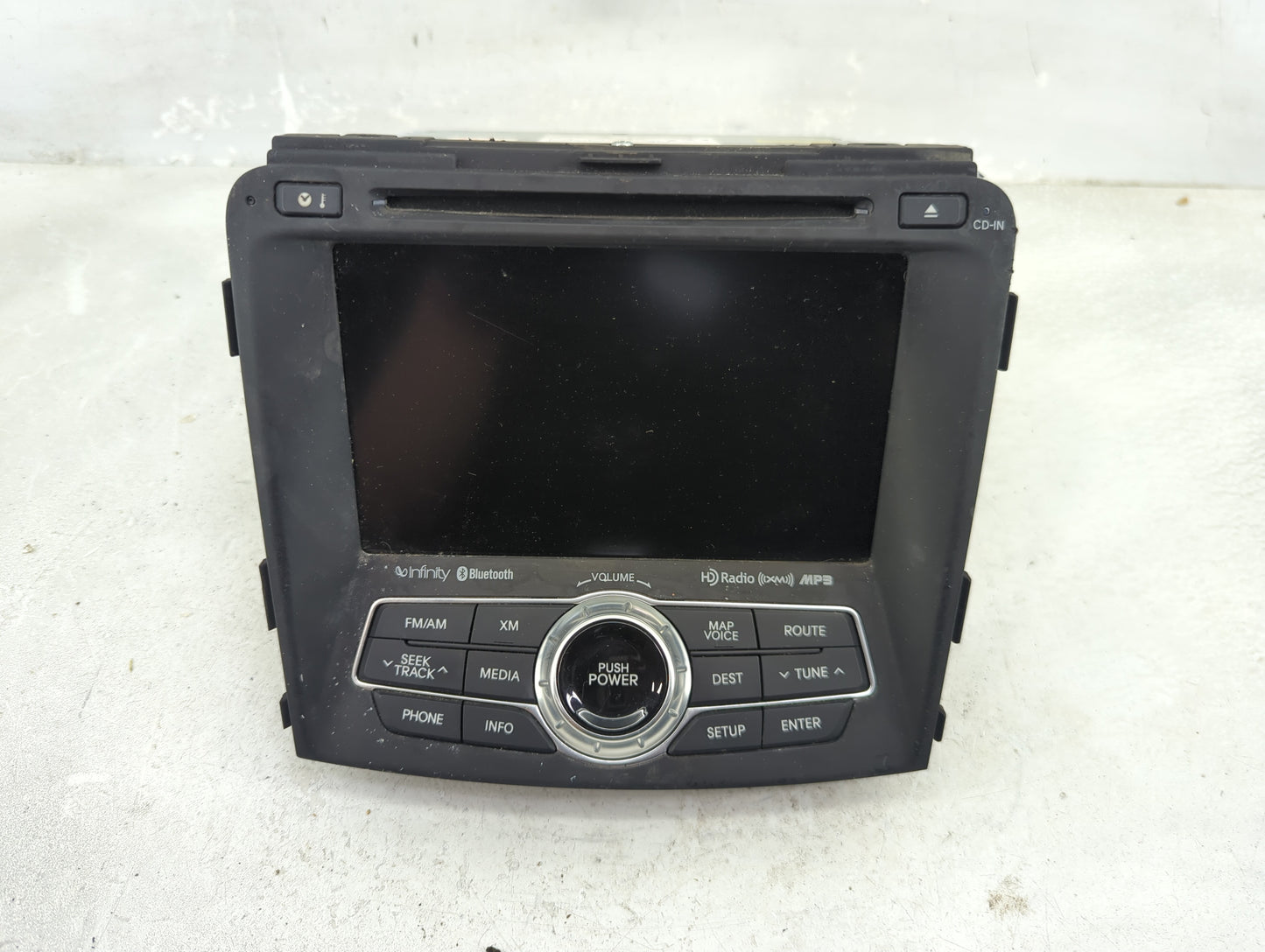 2013 Hyundai Sonata Radio AM FM Cd Player Receiver Replacement P/N:965603Q705 96560-3Q705, AV245INAN Fits OEM Used Auto Part