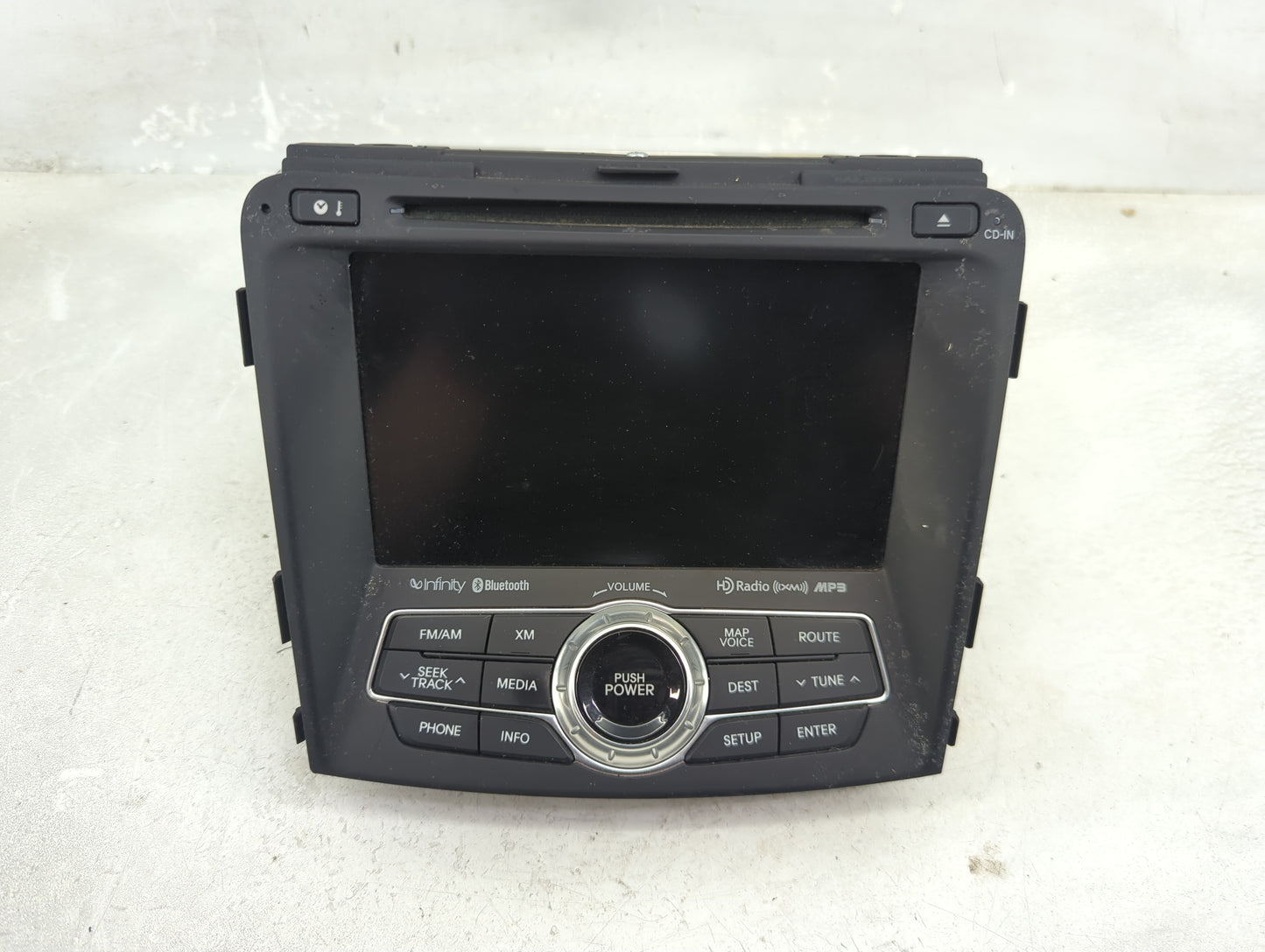 2013 Hyundai Sonata Radio AM FM Cd Player Receiver Replacement P/N:96560-3Q706 Fits OEM Used Auto Parts - Oemusedautoparts1.