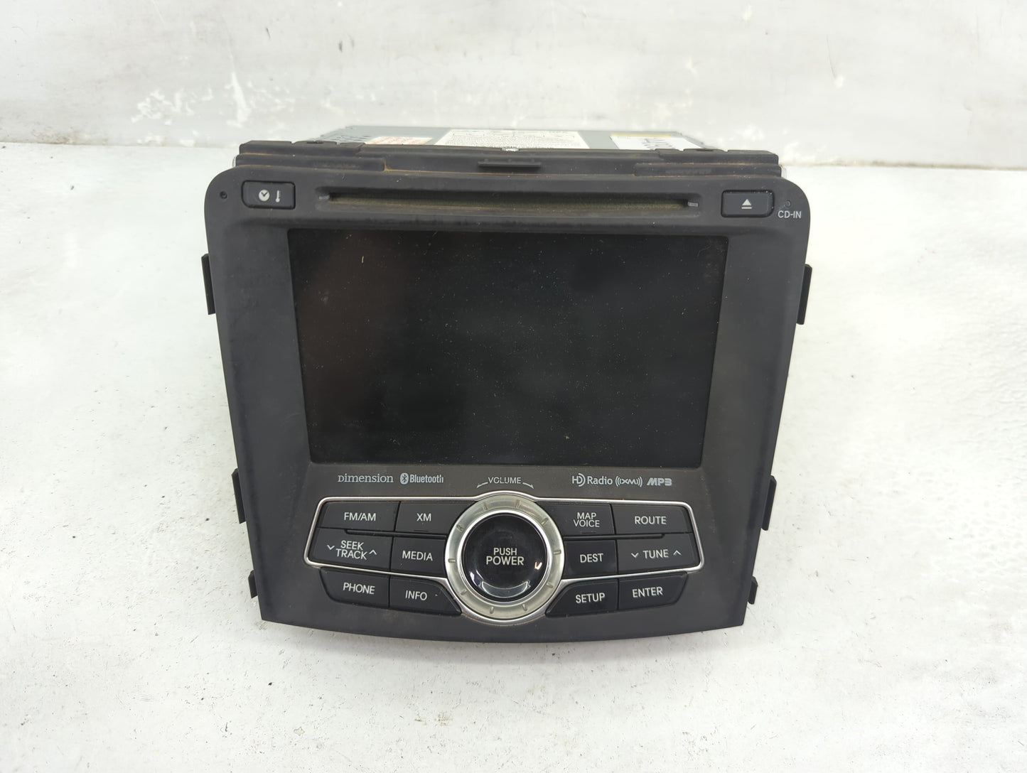 2013 Hyundai Sonata Radio AM FM Cd Player Receiver Replacement P/N:96560-3Q206 AV244INAN, 965603Q206 Fits OEM Used Auto Part