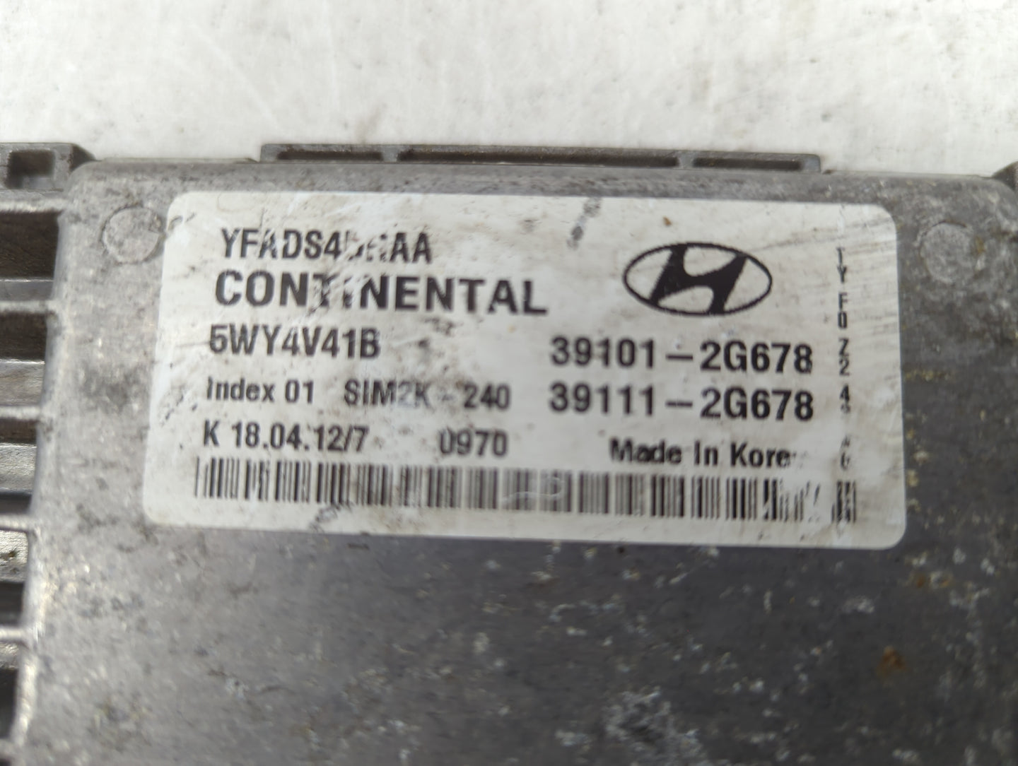 2011-2014 Hyundai Sonata PCM Engine Control Computer ECU ECM PCU OEM P/N:39101-2G678 39111-2G678 Fits Fits 2011 2012 2013 20
