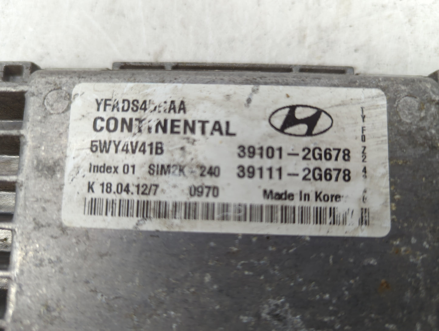 2011-2014 Hyundai Sonata PCM Engine Control Computer ECU ECM PCU OEM P/N:39101-2G678 39111-2G678 Fits Fits 2011 2012 2013 20