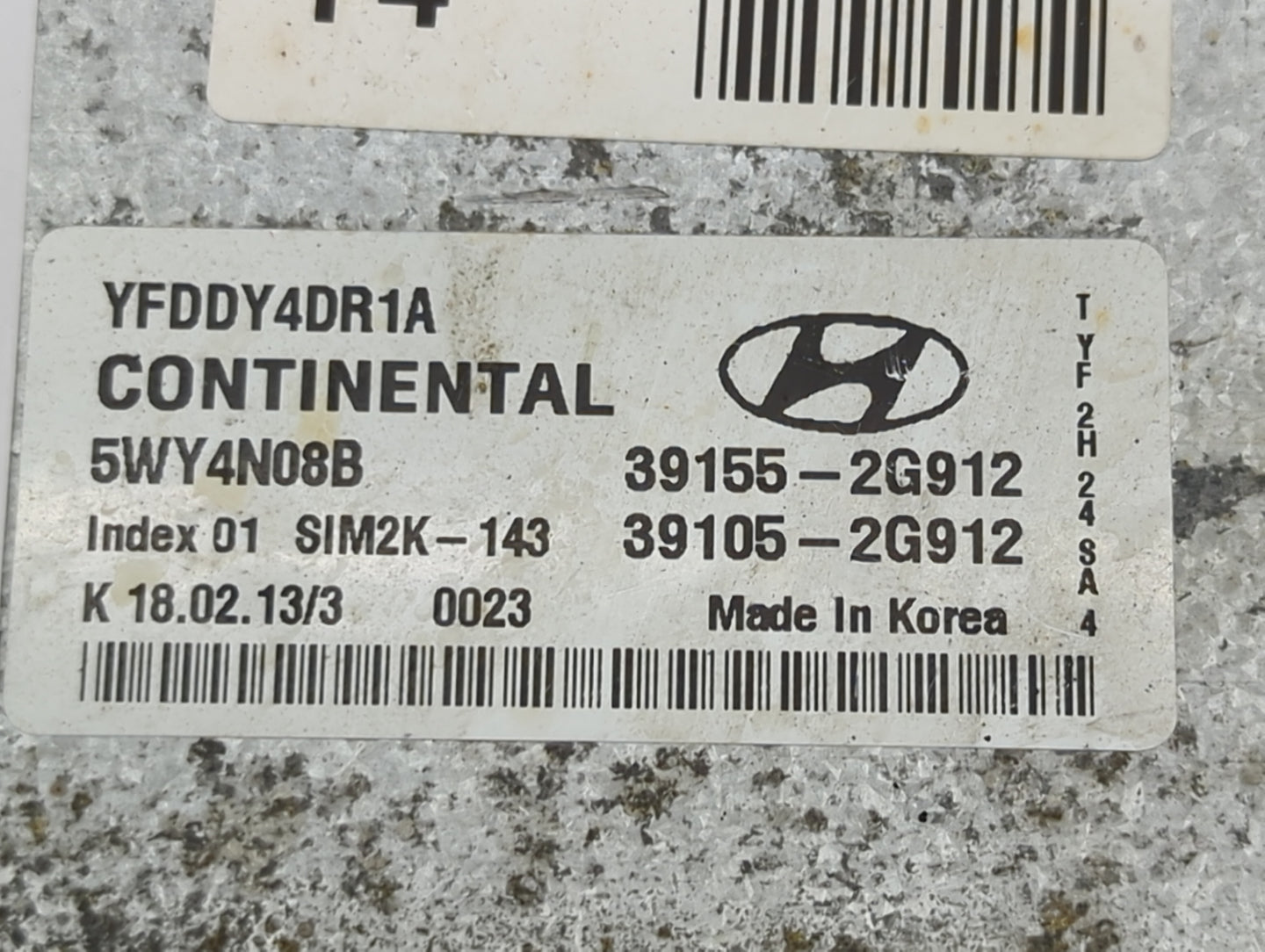 2011-2015 Hyundai Sonata PCM Engine Control Computer ECU ECM PCU OEM P/N:YFDDY4DR1A 5WY4N08B Fits Fits 2011 2012 2013 2014 2