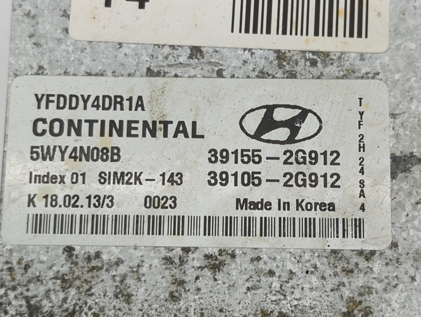 2011-2015 Hyundai Sonata PCM Engine Control Computer ECU ECM PCU OEM P/N:YFDDY4DR1A 5WY4N08B Fits Fits 2011 2012 2013 2014 2