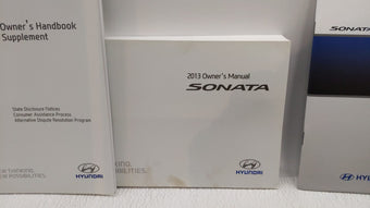 compare product 2013 Hyundai Sonata Owners Manual Book Guide OEM Used Auto Parts