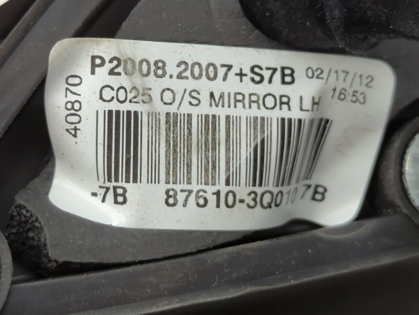 2011-2014 Hyundai Sonata Driver Side View Mirror - Left Door Mirror OEM Used - Oemusedautoparts1.com