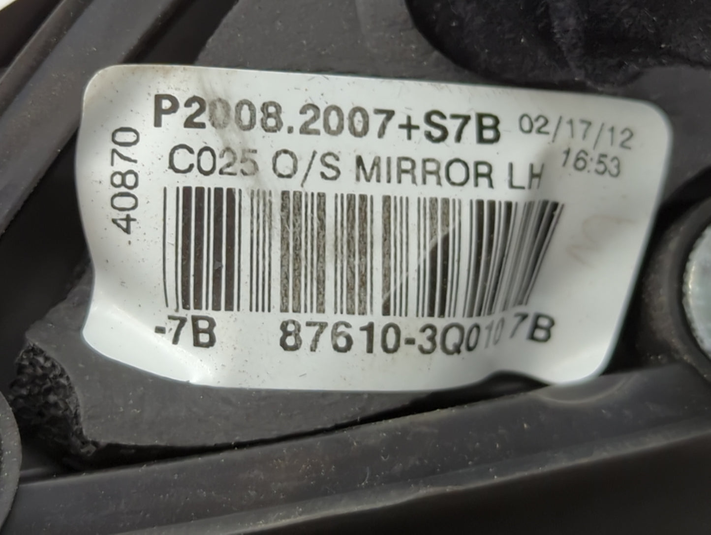 2011-2014 Hyundai Sonata Driver Side View Mirror - Left Door Mirror OEM Used - Oemusedautoparts1.com