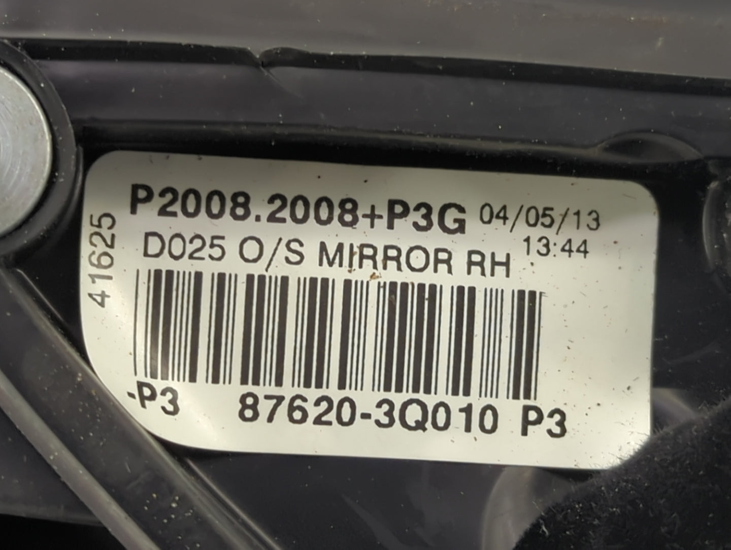 2011-2014 Hyundai Sonata Passenger Side View Mirror - Right Door Mirror OEM Used - Oemusedautoparts1.com