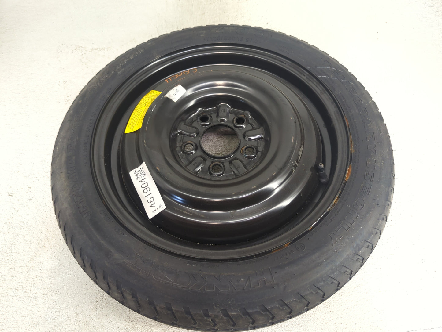 2013 Hyundai Sonata Spare Donut Tire Wheel Rim Oem 1461904 - Oemusedautoparts1.com
