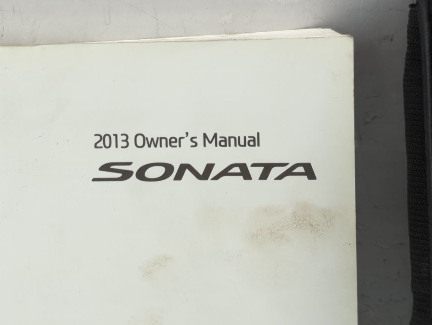 2013 Hyundai Sonata Owners Manual Book Guide P/N:A3S0-EU25B OEM Used Auto Parts - Oemusedautoparts1.com