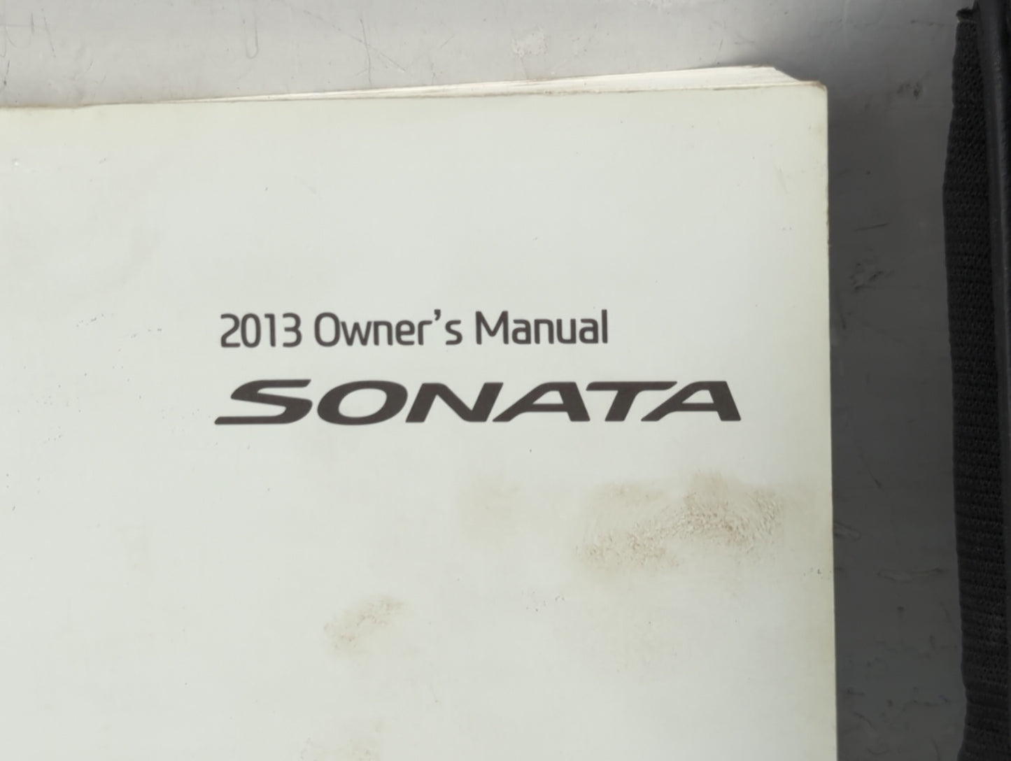 2013 Hyundai Sonata Owners Manual Book Guide P/N:A3S0-EU25B OEM Used Auto Parts - Oemusedautoparts1.com