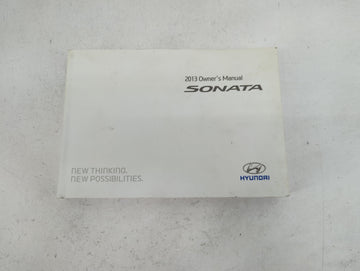 2013 Hyundai Sonata Owners Manual Book Guide P/N:A3SO-EU31E OEM Used Auto Parts - Oemusedautoparts1.com