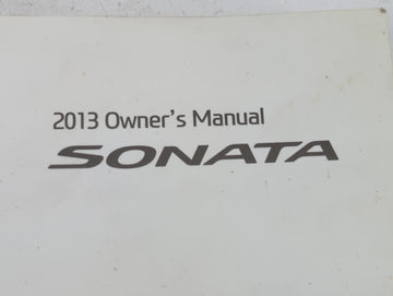 2013 Hyundai Sonata Owners Manual Book Guide P/N:A3SO-EU31E OEM Used Auto Parts
