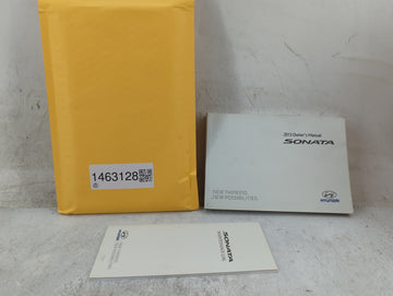 2013 Hyundai Sonata Owners Manual Book Guide P/N:A3SO-EU28C 13YF-23A OEM Used Auto Parts - Oemusedautoparts1.com