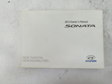 2013 Hyundai Sonata Owners Manual Book Guide P/N:A3SO-EU28C 13YF-23A OEM Used Auto Parts