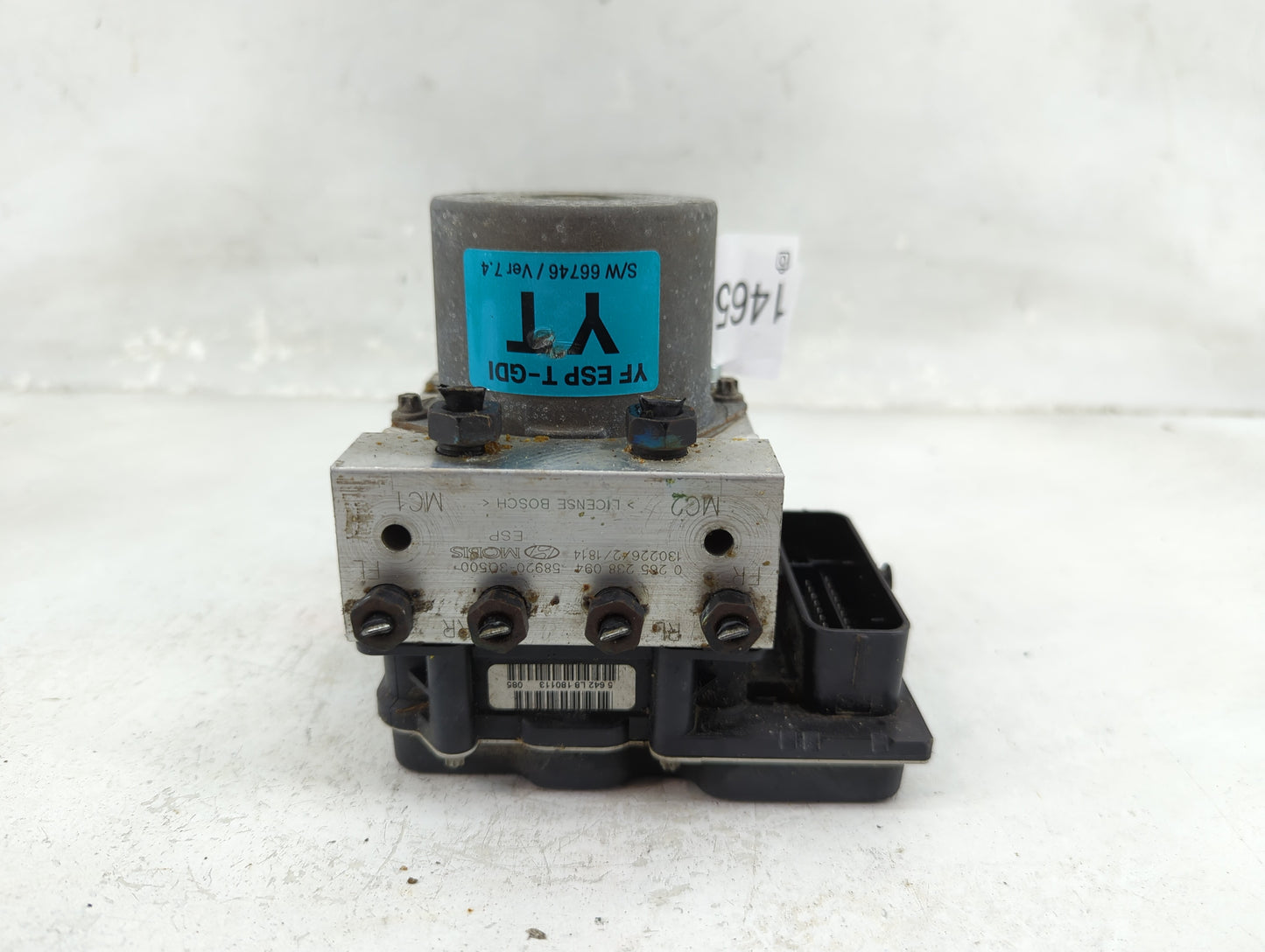 2011-2013 Hyundai Sonata ABS Pump Control Module Replacement P/N:0265238094 58920-3Q500, 0265951741 Fits Fits 2011 2012 2013