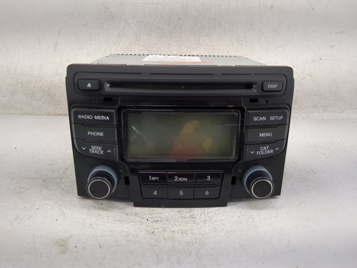 2012-2014 Hyundai Sonata Radio AM FM Cd Player Receiver Replacement P/N:96180-3Q700 Fits Fits 2012 2013 2014 OEM Used Auto P