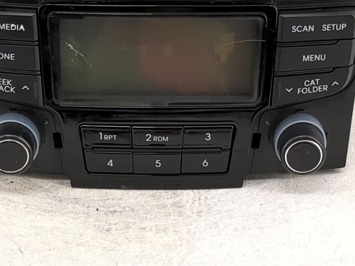 2012-2014 Hyundai Sonata Radio AM FM Cd Player Receiver Replacement P/N:96180-3Q700 Fits Fits 2012 2013 2014 OEM Used Auto P