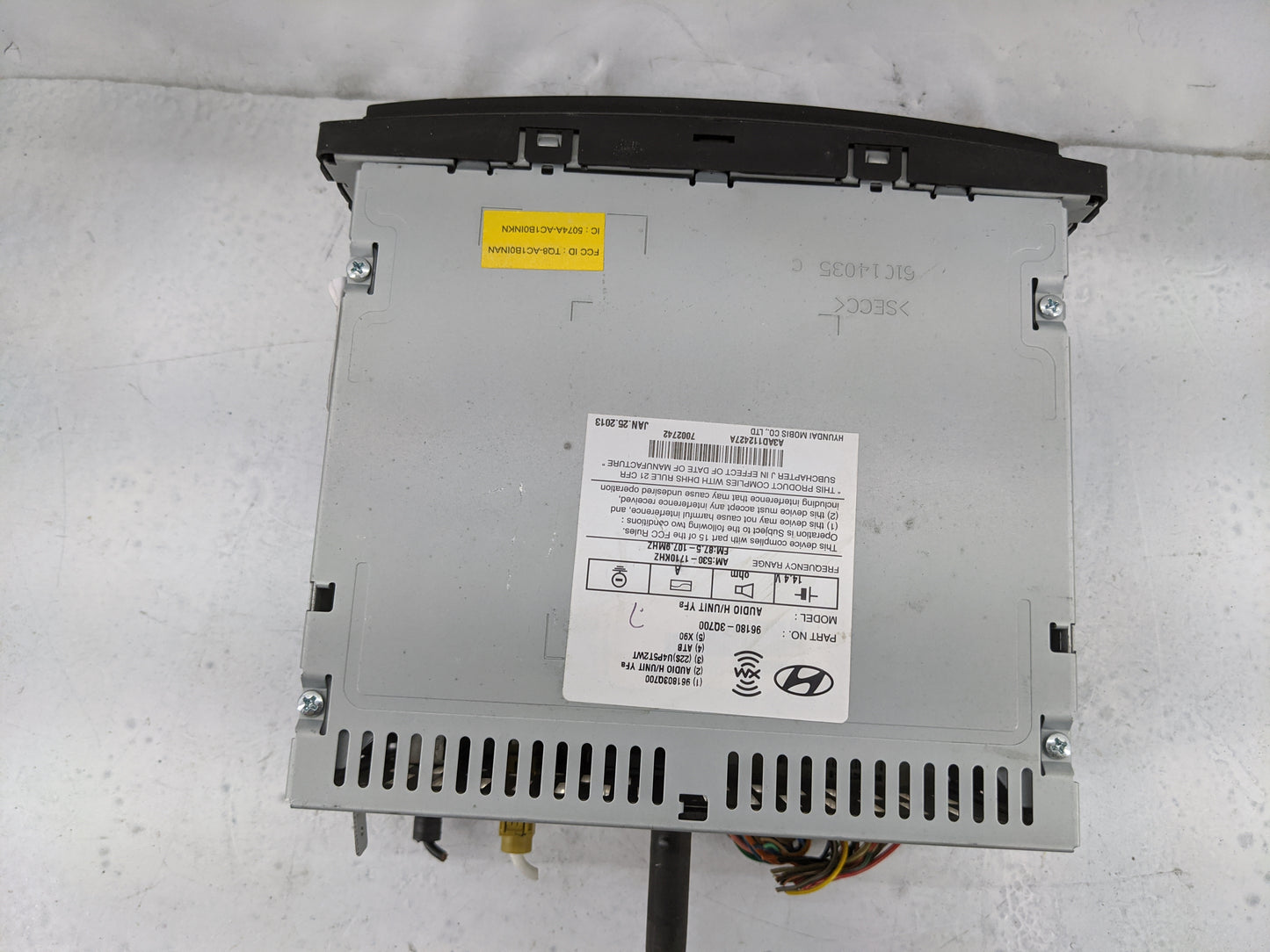 2013-2014 Hyundai Sonata Radio AM FM Cd Player Receiver Replacement P/N:96180-3Q700 A3AD112427A, TGA-AC180NKN Fits Fits 2013