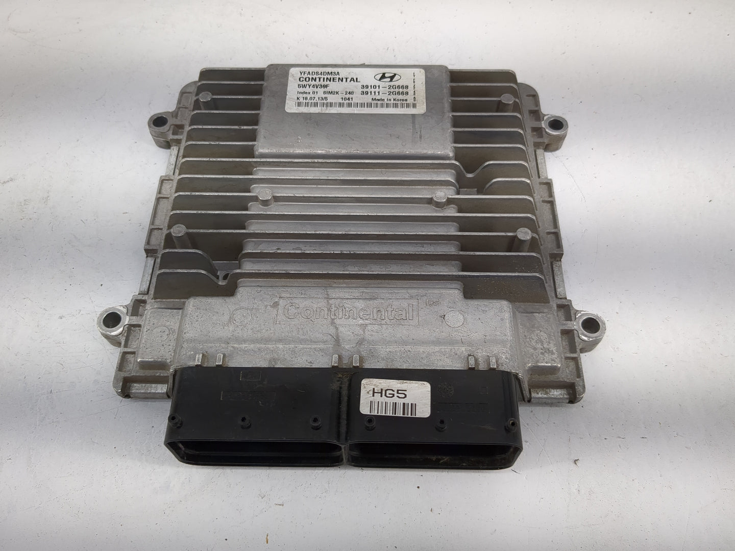 2011-2014 Hyundai Sonata PCM Engine Control Computer ECU ECM PCU OEM P/N:YFADS4DM3A 5WY4V39F Fits Fits 2011 2012 2013 2014 O
