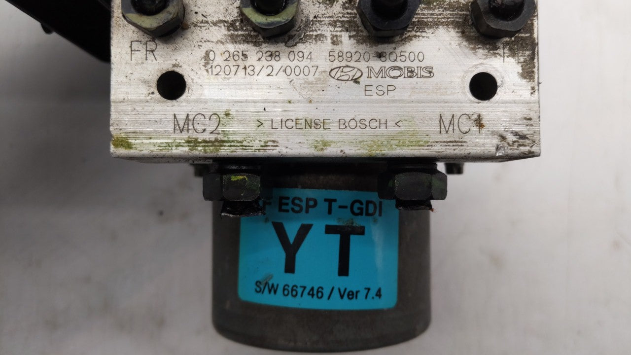 2011-2013 Hyundai Sonata ABS Pump Control Module Replacement P/N:58920-30500 58920-3Q500 Fits Fits 2011 2012 2013 OEM Used A
