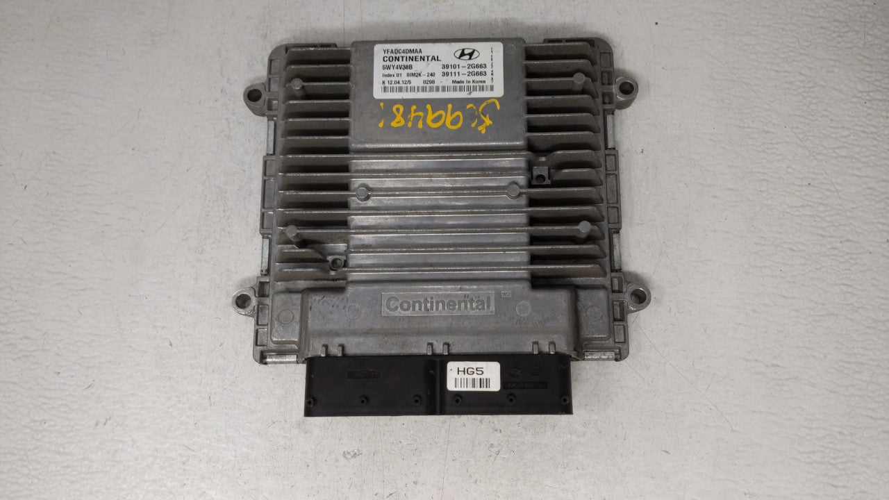 2011-2014 Hyundai Sonata PCM Engine Control Computer ECU ECM PCU OEM P/N:39101-2G661 39111-2G661 Fits Fits 2011 2012 2013 20