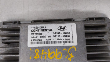 2011-2014 Hyundai Sonata PCM Engine Control Computer ECU ECM PCU OEM P/N:39101-2G661 39111-2G661 Fits Fits 2011 2012 2013 2014 OEM Used Auto Parts