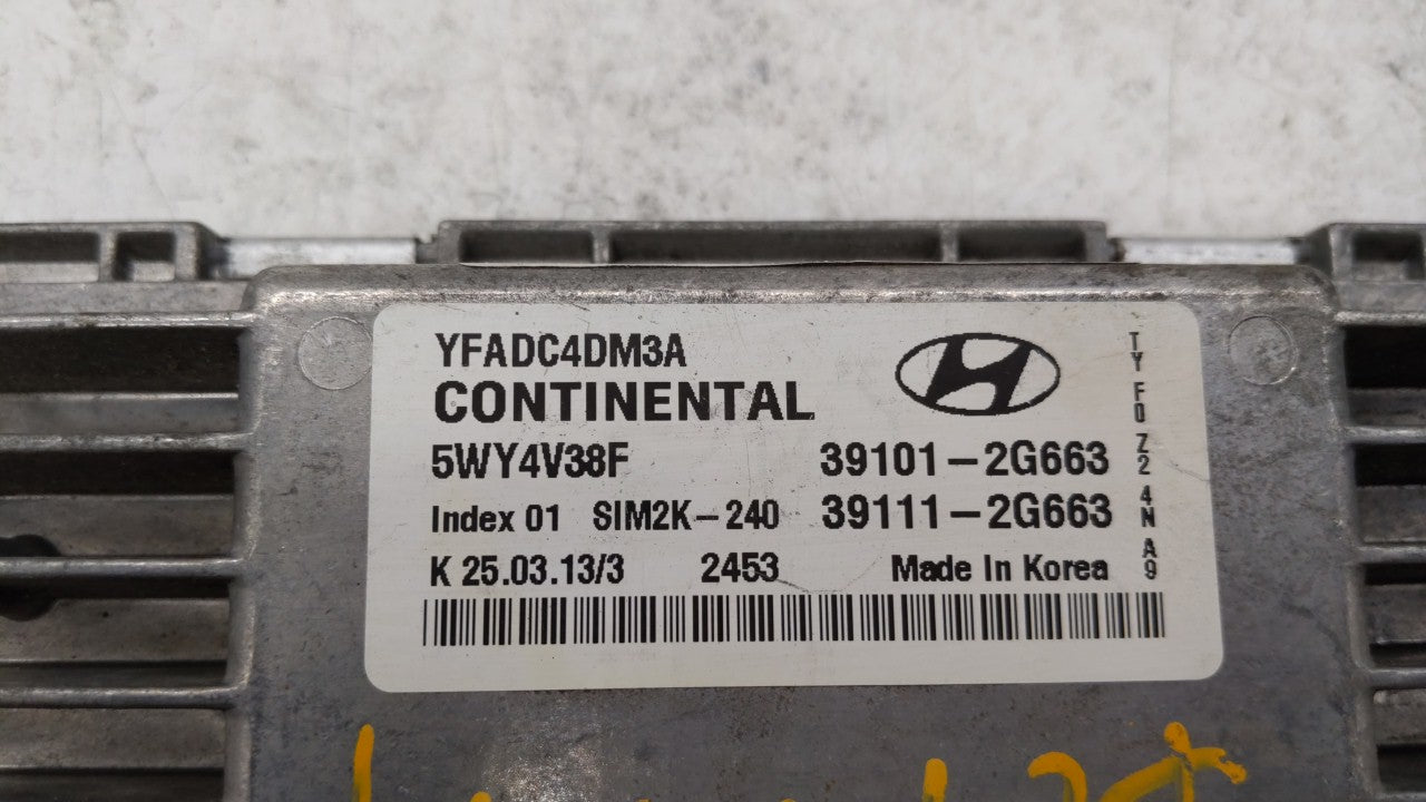 2011-2014 Hyundai Sonata PCM Engine Control Computer ECU ECM PCU OEM P/N:39101-2G661 39111-2G661 Fits Fits 2011 2012 2013 20