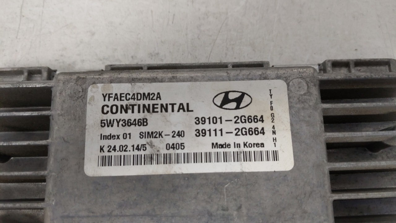 2011-2014 Hyundai Sonata PCM Engine Control Computer ECU ECM PCU OEM P/N:39101-2G661 39111-2G661 Fits Fits 2011 2012 2013 20