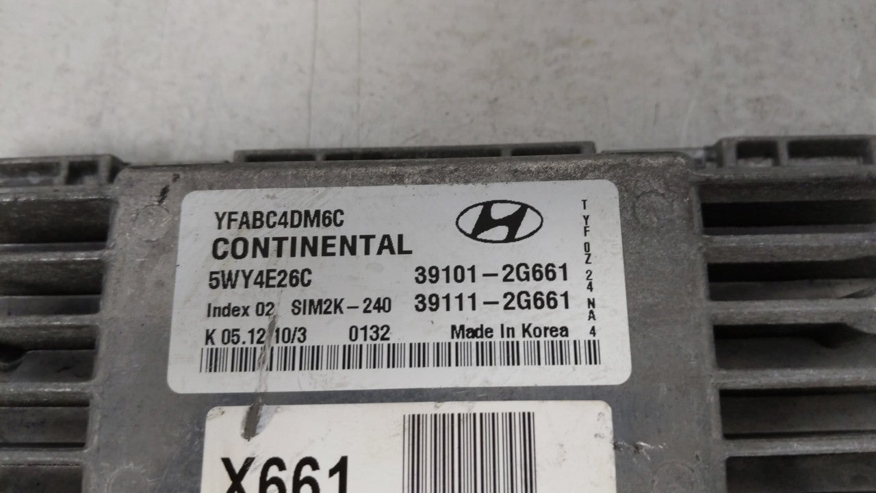 2011-2014 Hyundai Sonata PCM Engine Control Computer ECU ECM PCU OEM P/N:39101-2G661 39111-2G661 Fits Fits 2011 2012 2013 20