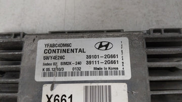 2011-2014 Hyundai Sonata PCM Engine Control Computer ECU ECM PCU OEM P/N:39101-2G661 39111-2G661 Fits Fits 2011 2012 2013 2014 OEM Used Auto Parts