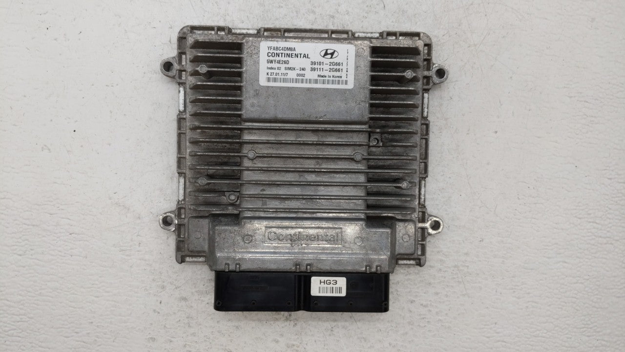 2011-2014 Hyundai Sonata PCM Engine Control Computer ECU ECM PCU OEM P/N:39101-2G661 39111-2G661 Fits Fits 2011 2012 2013 20