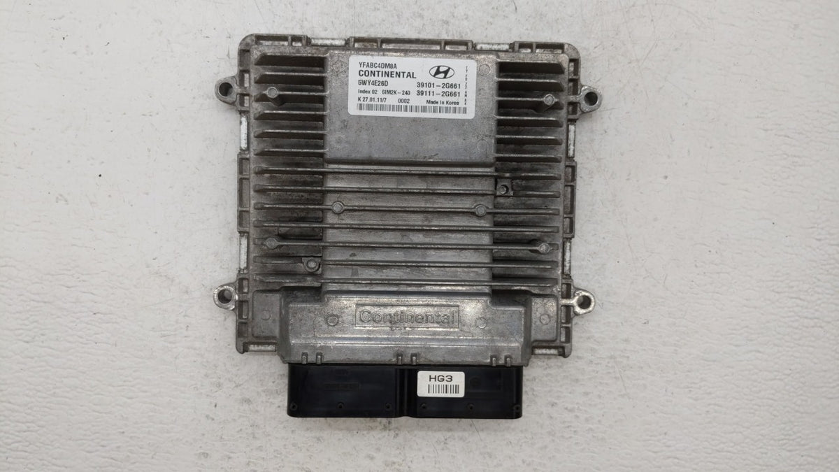 2011-2014 Hyundai Sonata PCM Engine Control Computer ECU ECM PCU OEM P/N:39101-2G661 39111-2G661 Fits 2011 2012 2013 2014 OE
