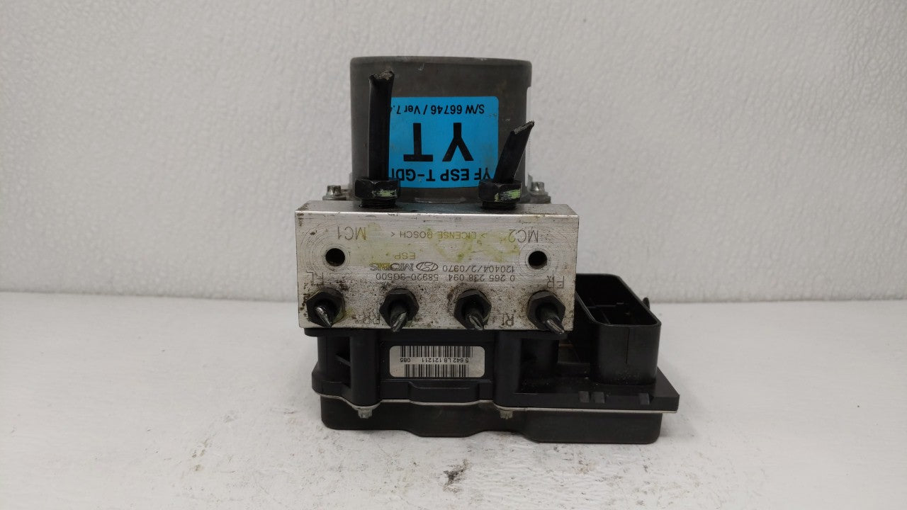 2011-2013 Hyundai Sonata ABS Pump Control Module Replacement P/N:58920-30500 58920-3Q500 Fits Fits 2011 2012 2013 OEM Used A