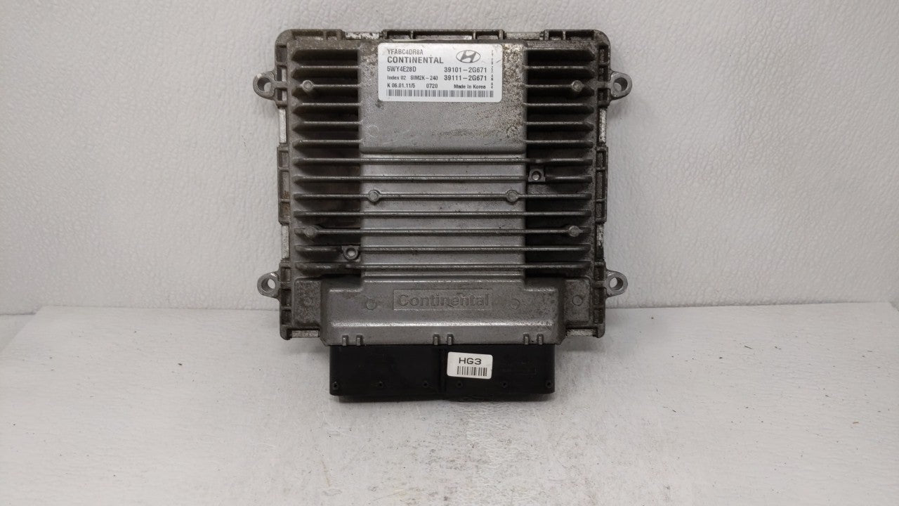 2011-2014 Hyundai Sonata PCM Engine Control Computer ECU ECM PCU OEM P/N:39101-2G661 39111-2G661 Fits Fits 2011 2012 2013 20