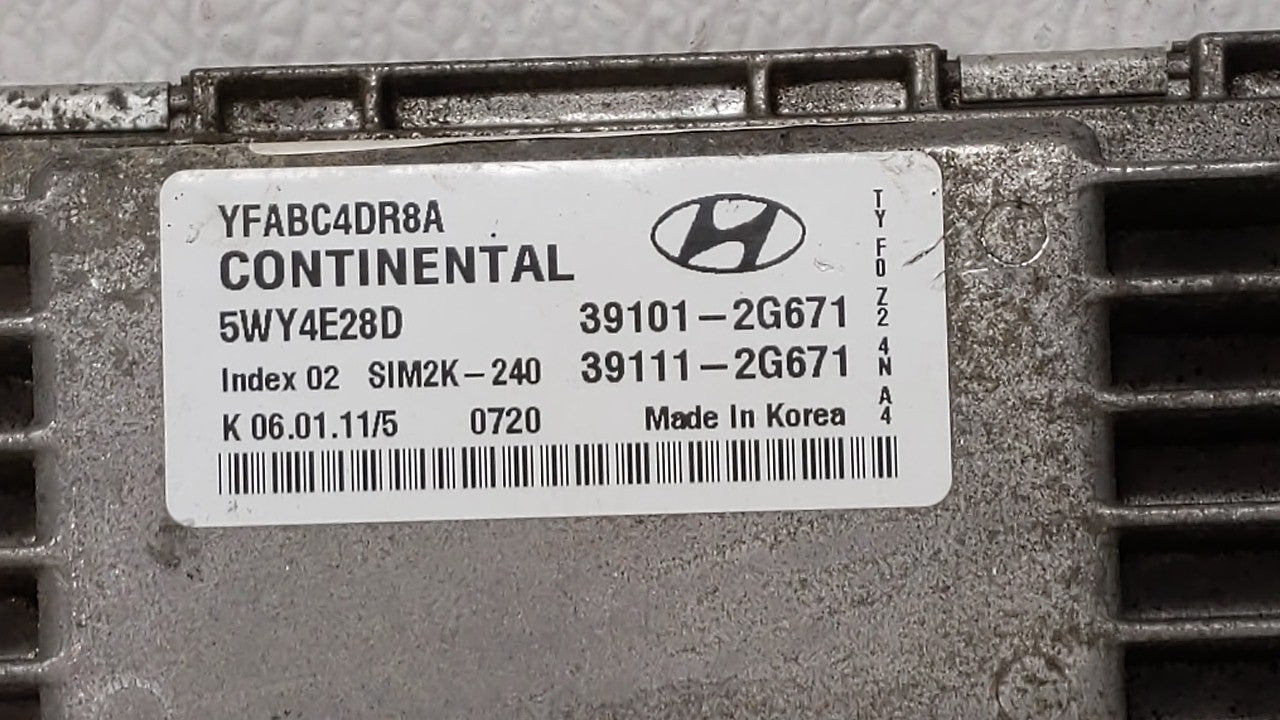2011-2014 Hyundai Sonata PCM Engine Control Computer ECU ECM PCU OEM P/N:39101-2G661 39111-2G661 Fits Fits 2011 2012 2013 20