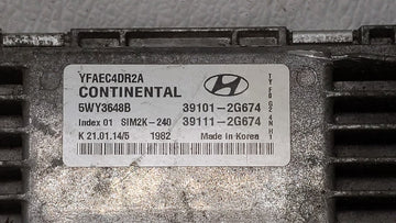 2011-2014 Hyundai Sonata PCM Engine Control Computer ECU ECM PCU OEM P/N:39101-2G661 39111-2G661 Fits Fits 2011 2012 2013 2014 OEM Used Auto Parts