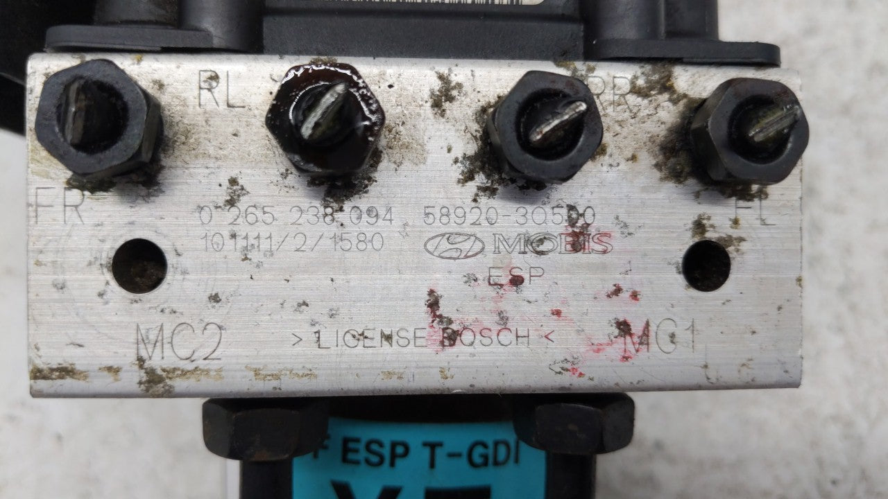 2011-2013 Hyundai Sonata ABS Pump Control Module Replacement P/N:58920-30500 58920-3Q500 Fits Fits 2011 2012 2013 OEM Used A