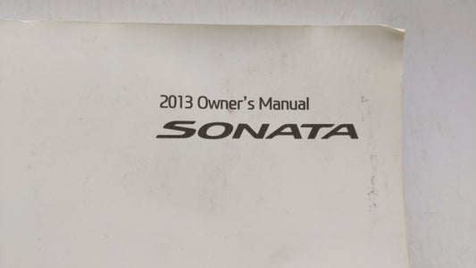2013 Hyundai Sonata Owners Manual Book Guide OEM Used Auto Parts