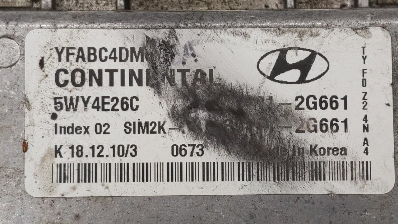 2011-2014 Hyundai Sonata PCM Engine Control Computer ECU ECM PCU OEM P/N:39101-2G661 39111-2G661 Fits Fits 2011 2012 2013 20