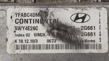 2011-2014 Hyundai Sonata PCM Engine Control Computer ECU ECM PCU OEM P/N:39101-2G661 39111-2G661 Fits Fits 2011 2012 2013 2014 OEM Used Auto Parts