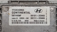 2011-2014 Hyundai Sonata PCM Engine Control Computer ECU ECM PCU OEM P/N:39101-2G661 39111-2G661 Fits Fits 2011 2012 2013 20